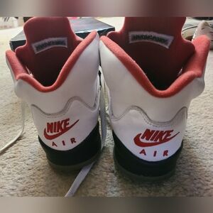 Red , White & Black Air Jordans Retro GS